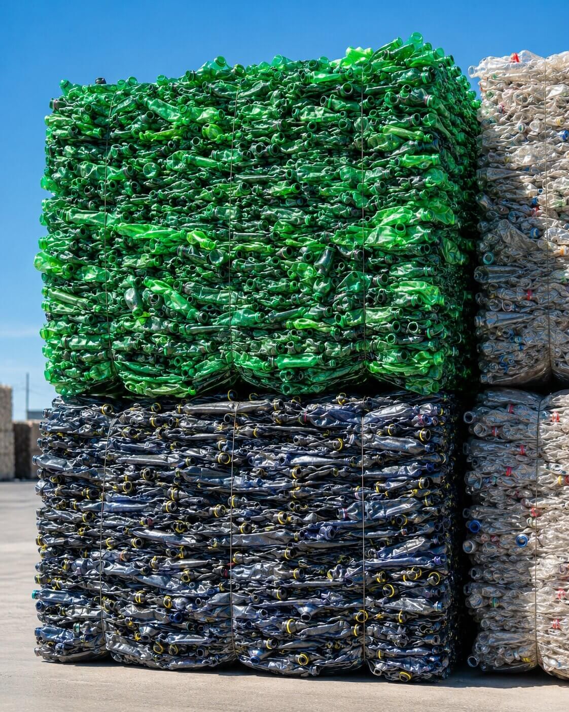 Baled PET Bottle Scrap, Colour Sorted, Export Quality